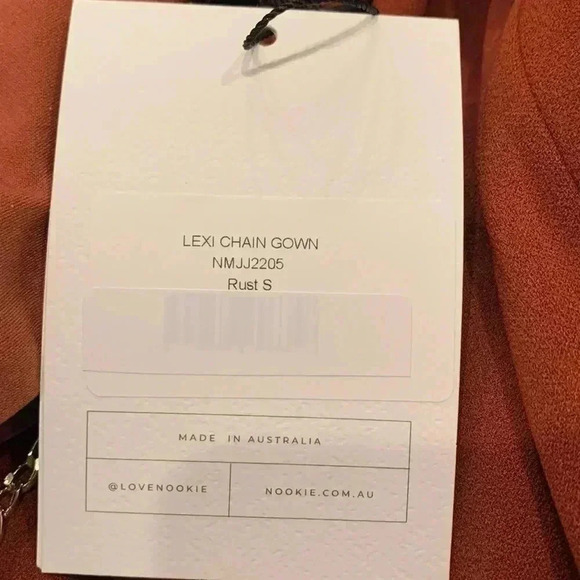 Nookie Lexi Chain Gown Rust - Picture 5 of 6